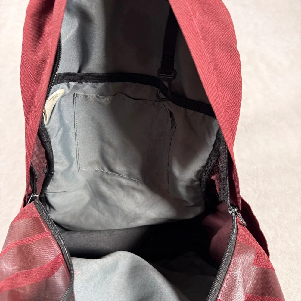 Nike Burgundy Red‎ Backpack Swoosh Logo School Gym Travel Bag Unisex Brasillia